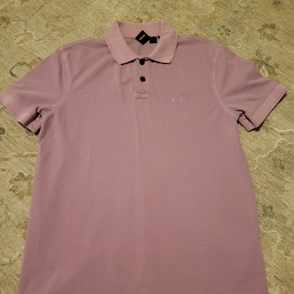 Boss Men's Lavender Polo Shirt